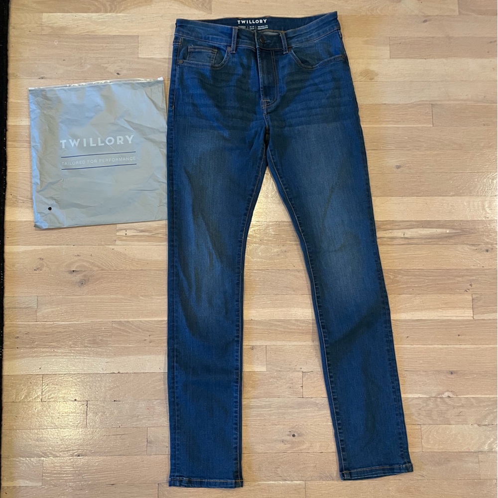 New Twillory Men's Size 32x32 Performance 5 Pocket Jeans